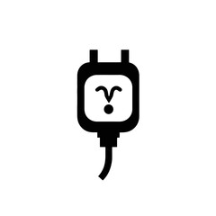 Minimalist infusion device, promoting health and wellness, in elegant black silhouette