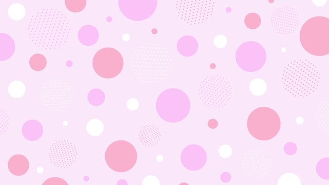 Cute and pop polka dot background