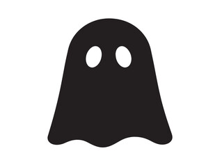 Stylish ghost silhouette vector design for eerie spooky visuals