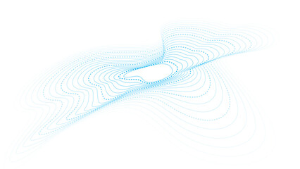Blue abstract contour line topographic wave pattern design. Modern abstract flowing curve contour map background design. © Ahnaf Tahmid