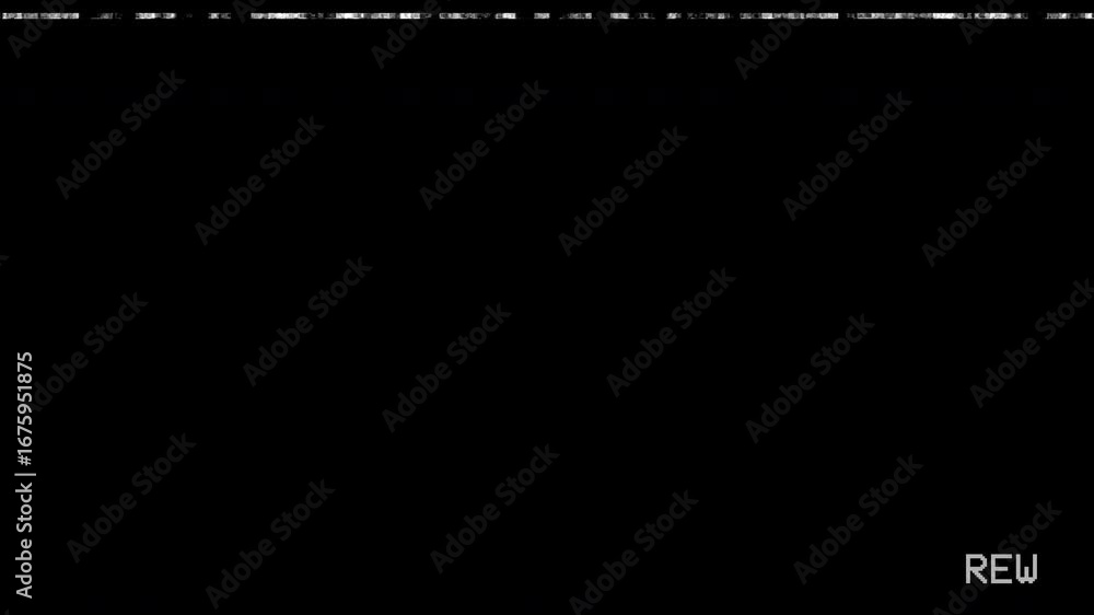 Poster analog vhs retro rewind static seamless 4k video background overlay loop. old tape cassette glitches
