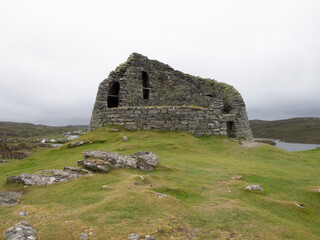 Dun Carloway Broch, en Lewis & Harris, Islas H&eacute;bridas, Escocia