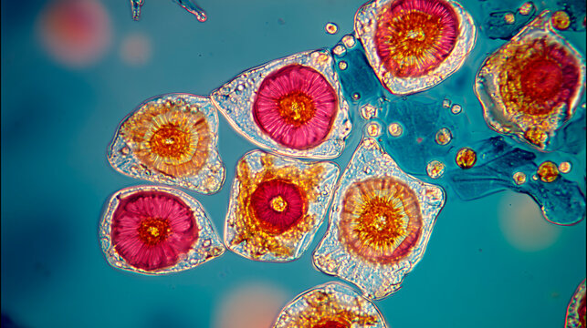 C&eacute;lulas vistas con un microscopio