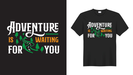 Adventure t-shirt design vector illustration