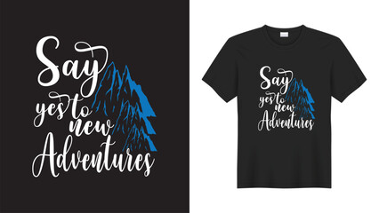Adventure t-shirt design vector illustration
