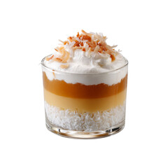Layered Coconut Cream Dessert in Glass