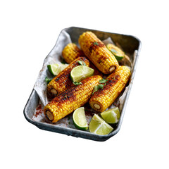 Grilled Corn on the Cob with Lime and Chili Powder - Delicious Summer Food