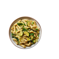 Creamy Lemon Parmesan Pasta with Zucchini and Peas