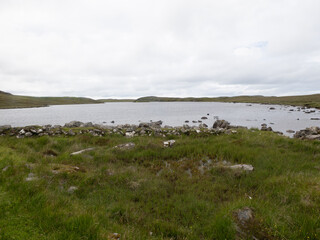 Paisaje en la isla de Lewis & Harris, Islas H&eacute;bridas, Escocia