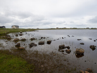 Paisaje en la isla de Lewis & Harris, Islas H&eacute;bridas, Escocia