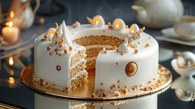 birthday cake with candle