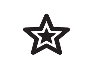 Creative star shape silhouette vector illustration with cosmic inspirational appeal