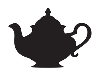 Teapot silhouette icon in minimal clean vector design