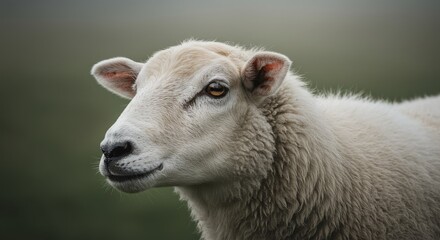 Gentle Gaze: Portrait of a Sheep