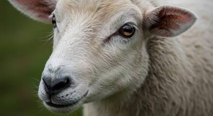 Obraz premium Sheep Portrait: A Close-Up Look
