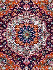 Luxury Indian Rug - backdrop. Old Turkish kilim. Vintage Persian carpet, tribal texture. Ethnic textile. Perfect abstract frame design - background.