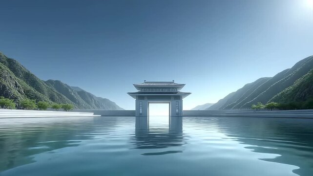 Tranquil Waters Reflect the Beauty of Eastern Classical Architecture
