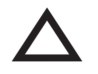 Geometric triangle silhouette vector icon design for trendy stock artwork