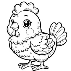 funny cartoon chicken
