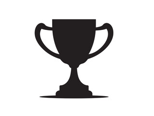 Winner?s trophy vector icon silhouette design for professional stock graphics