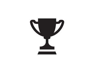 Champion?s trophy icon silhouette vector design for achievement stock artwork