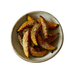 Roasted Kabocha Squash with Sesame Seeds - Delicious Autumnal Dish