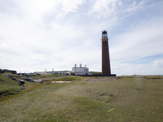 Fototapeta premium Faro de Butt of Lewis, en Lewis & Harris, Islas Hébridas, Escocia