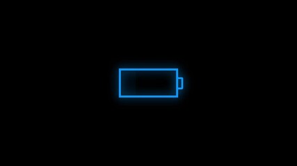 Charging icon technology animation.  Battery charging concept. - Powered by Adobe
