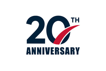 anniversary number vector