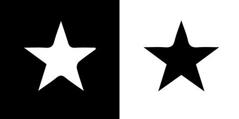 star design in black and white