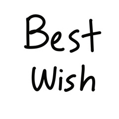 best wish lettering hand writing motivation inspriration english cheerful good emotion
