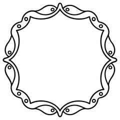 Minimal Decorative Borders & Frames Vector Set – Line Art Illustration on White Background