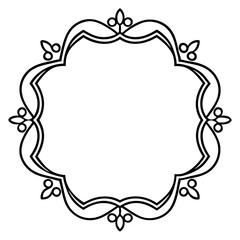 Minimal Decorative Borders & Frames Vector Set – Line Art Illustration on White Background