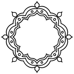 Minimal Decorative Borders & Frames Vector Set – Line Art Illustration on White Background