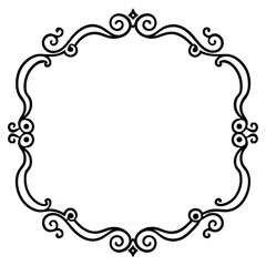 Minimal Decorative Borders & Frames Vector Set – Line Art Illustration on White Background