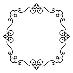 Minimal Decorative Borders & Frames Vector Set – Line Art Illustration on White Background