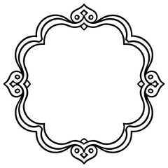 Minimal Decorative Borders & Frames Vector Set – Line Art Illustration on White Background