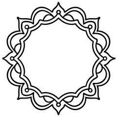 Elegant Line Art Borders & Frames Collection – Simple Vector Design, White Background