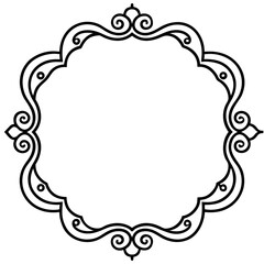 Elegant Line Art Borders & Frames Collection – Simple Vector Design, White Background