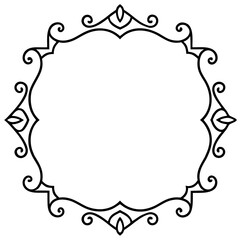 Elegant Line Art Borders & Frames Collection – Simple Vector Design, White Background