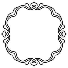 Elegant Line Art Borders & Frames Collection – Simple Vector Design, White Background