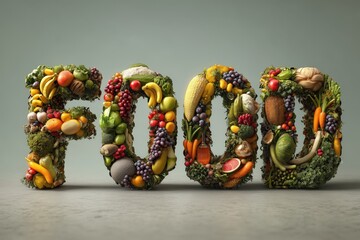 Fresh Food Typography