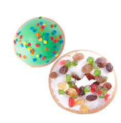 donut isolated on white very delicious