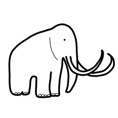 mammoth animal natural living prehistoric old habitat big animal
