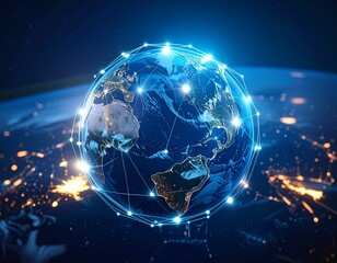 Earth and space blended with the power of technology