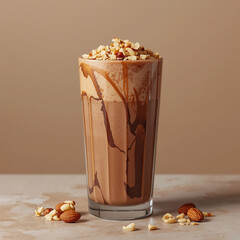 Nutty Chocolate Milkshake – Premium Hazelnut & Almond Dessert Drink