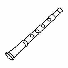 Bansuri Vector Illustration – Traditional Indian Flute Design