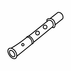 Bansuri Vector Illustration – Traditional Indian Flute Design