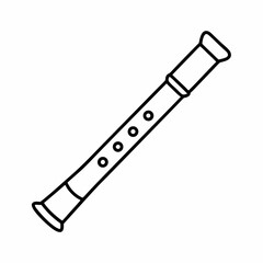 Bansuri Vector Illustration – Traditional Indian Flute Design