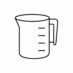 Beaker Vector Icon &ndash; Clean Lab Equipment Outline